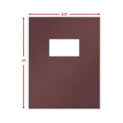 Pocket Folders|ComplyRight Single-Window Tax Presentation Folder, Burgundy, 50/Pack (PBW24)