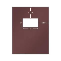 Pocket Folders|ComplyRight Single-Window Tax Presentation Folder, Burgundy, 50/Pack (PBW24)