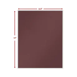 Pocket Folders|ComplyRight Single-Window Tax Presentation Folder, Burgundy, 50/Pack (PBW24)