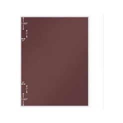 Pocket Folders|ComplyRight Tax Presentation Folder with Side-Staple Tabs, Burgundy, 50/Pack (PBSS24)