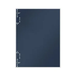 Pocket Folders|ComplyRight Tax Presentation Folder with Side-Staple Tabs, Navy Blue, 50/Pack (PNSS2)