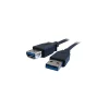 Comprehensive 15' USB 3.0 Male to Female Data Transfer Cable, Black (USB3-AA-MF-15ST)