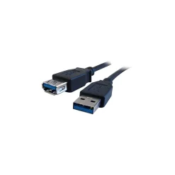 Comprehensive 15' USB 3.0 Male to Female Data Transfer Cable, Black (USB3-AA-MF-15ST)