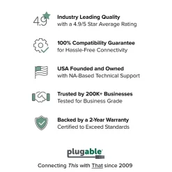 Plugable Comprehensive DPM-VGAF DisplayPort/VGA Audio/Video Cable