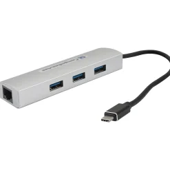Comprehensive USB31-3HUB-RJ45 3-Port USB 3.0 Hub, Black (USB31-3HUB-RJ45)