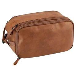 11" Faux Leather Travel Organizer, Brown (A29854)<Conair Clearance