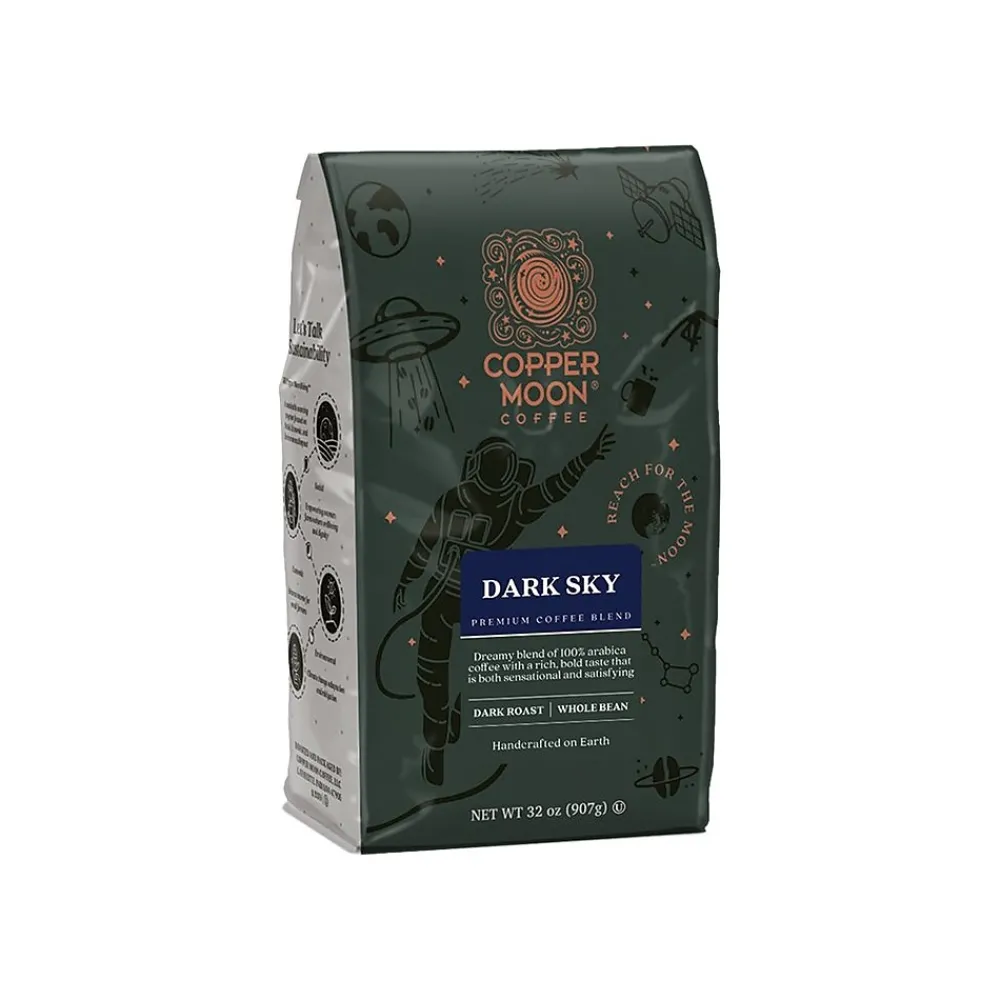 Copper Moon Coffee Copper Moon Dark Sky Arabica Beans Coffee, Dark Roast, 32 oz. (260124)