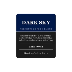 Copper Moon Coffee Copper Moon Dark Sky Arabica Beans Coffee, Dark Roast, 32 oz. (260124)