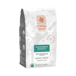 Copper Moon Coffee Copper Moon Rainforest Reserve Organic Caramel Beans Coffee, Dark Roast, 32 oz. (260158 - BAG)