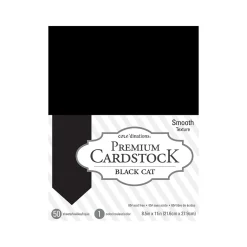 Card Stock*Core’dinations Core'dinations Premium Cardstock Sheet, Black Cat, 50/Pack (377689)