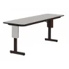 Folding Tables*Correll 60" Metal & Laminate Panel Leg Folding Table, Gray Granite (SP2460PX-15)