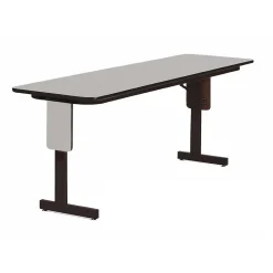 Folding Tables*Correll 60" Metal & Laminate Panel Leg Folding Table, Gray Granite (SP2460PX-15)