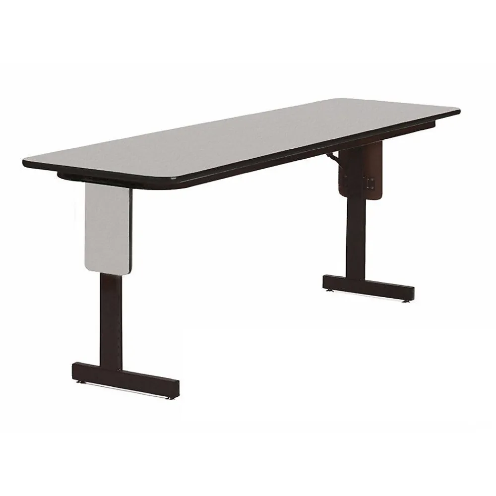 Folding Tables*Correll 60" Metal & Laminate Panel Leg Folding Table, Gray Granite (SP2460PX-15)