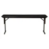 Folding Tables*Correll Folding Table, 96" x 18", Black Granite/Black (SP1896TF-07)