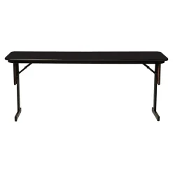 Folding Tables*Correll Folding Table, 96" x 18", Black Granite/Black (SP1896TF-07)