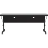 Folding Tables*Correll Folding Table, 60" x 24", Black/Gray Granite (FT2460TF-15)
