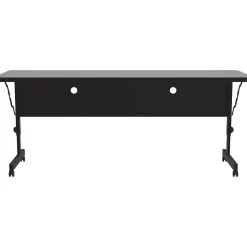 Folding Tables*Correll Folding Table, 60" x 24", Black/Gray Granite (FT2460TF-15)