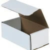 Online Partners Brand Corrugated Mailers, 15" x 7" x 5", White, 50/Bundle (M1575)