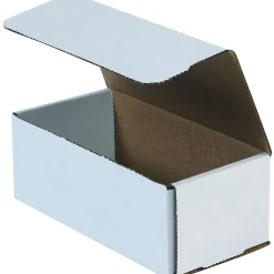 Sale Partners Brand Corrugated Mailers, 12" x 5" x 4", White, 50/Bundle (M1254)