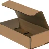 New Partners Brand Corrugated Mailers, 12" x 4" x 2", Kraft, 50/Bundle (M1242K)