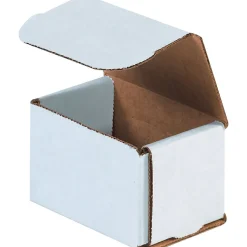 Clearance SI Products Corrugated Mailers, 3" x 2" x 2", White, 50/Bundle (M322)