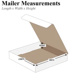Discount Unbranded Corrugated Mailers, 6" x 5" x 2", White, 50/Bundle (M652)