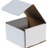 New Unbranded Corrugated Mailers, 7" x 7" x 4", White, 50/Bundle (M774)