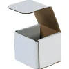 Clearance Unbranded Corrugated Mailers, 7" x 7" x 7", White, 50/Bundle (M777)