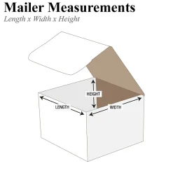 Clearance Unbranded Corrugated Mailers, 7" x 7" x 7", White, 50/Bundle (M777)