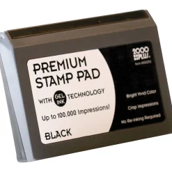 Stamps & Stamp Pads|Cosco 2000 Plus Gel-Based Stamp Pad, Black (030256)