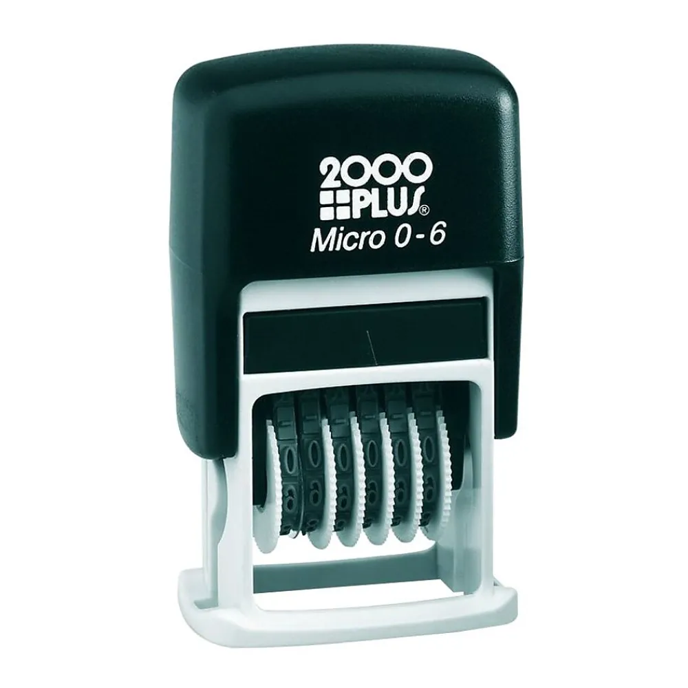 Stamps & Stamp Pads|Cosco 2000 Plus Self-Inking Number Stamp, Black (010132)