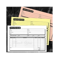 Business Forms*Cosco Business 3-Part Carbonless Invoices, 5.4" x 8.5", 50 Sets/Book (074010)