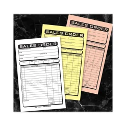 Business Forms*Cosco Business 3-Part Carbonless Sales Orders, 4.25" x 7.25", 50 Sets/Book (074018)