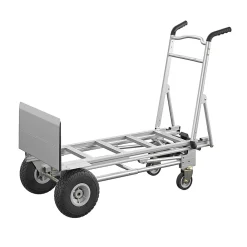 Cosco 3-in-1 Assist Series Convertible Hand Truck, 1000 lb. Capacity, Silver (12312ABL1E)