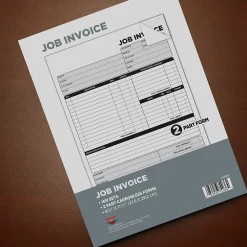 Business Forms*Cosco 2-Part Carbonless Job Invoice, 8.5" x 11.5", 100 Sets/Book (074036PK5)