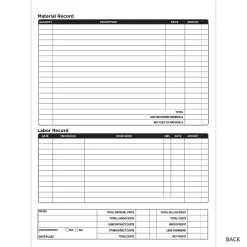 Business Forms*Cosco 2-Part Carbonless Job Invoice, 8.5