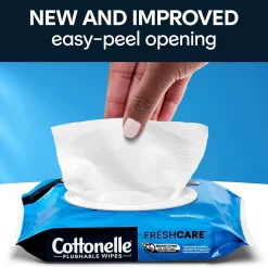 Flushable Wet Wipes, 42 Wipes/Pack, 2 Pack (35970)<Cottonelle Hot