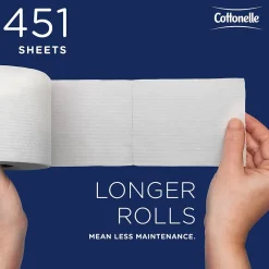Professional Recycled Toilet Paper, 2-ply, White, 451 Sheets/Roll, 60 Rolls/Case (17713)<Cottonelle Hot