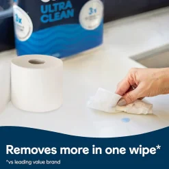 Ultra CleanCare 1-Ply Standard Toilet Paper, White, 312 Sheets/Roll, 24 Mega Rolls/Pack (53757)<Cottonelle Online