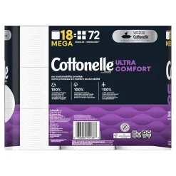 Ultra Comfort Toilet Paper, 2-Ply, White, 268 Sheets/Roll, 18 Rolls/Pack (54166)<Cottonelle Sale