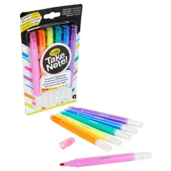 Highlighters|Crayola Take Note! Erasable Highlighters, 6 Per Pack, 3 Packs (BIN586504-3)