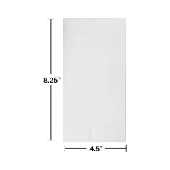 Creative Converting Better Than Linen Lunch Napkin, White, 72 Napkins/Pack (DTC913272NAP)