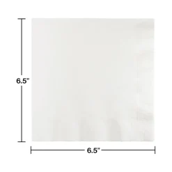 Creative Converting Touch of Color Lunch Napkin, 2-ply, White, 150 Napkins/Pack (DTC139140135NAP)