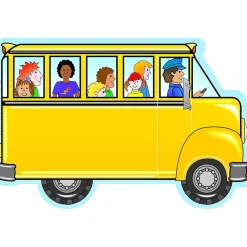 Notepads|Creative Shapes Bus with Kids Memo Pad, Multicolored, 6/Bundle (SE-89-6)