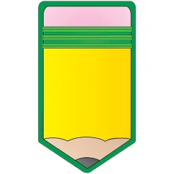 Notepads|Creative Shapes Pencil Memo Pad, Multicolored, 6/Bundle (SE-83-6)