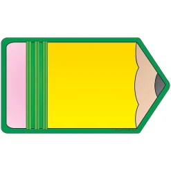 Notepads|Creative Shapes Pencil Memo Pad, Multicolored, 6/Bundle (SE-83-6)