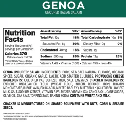Creminelli Fine Meats Creminelli Genoa, Provolone Cheese, Crackers, 0.5, 4/Pack (220-02086)