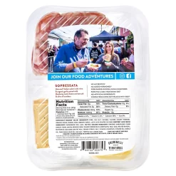Creminelli Fine Meats Creminelli Sopressata, Monterey Jack Cheese, Crackers, 0.5, 4/Pack (220-02085)