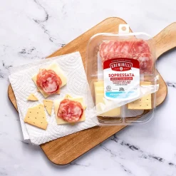 Creminelli Fine Meats Creminelli Sopressata, Monterey Jack Cheese, Crackers, 0.5, 4/Pack (220-02085)