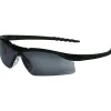 Crews DALLAS Wraparound Safety Glasses Black/Gray
